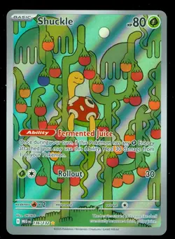 Pokemon SHUCKLE 136/132 - Mega Evolution - ILLUSTRATION RARE - OFF CENTER - Image 1