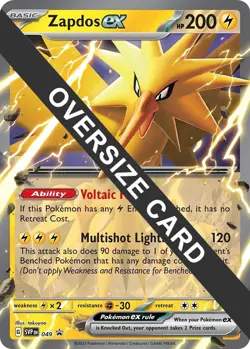Zapdos ex 049 Jumbo Cards Holo for sale online - Image 3