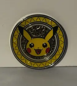 Pikachu Metal Coin Pokemon XY Premium Trainer Collection 2017 MINTY Fast Ship - Image 1