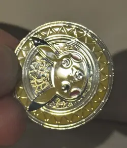Pikachu Metal Coin Pokemon XY Premium Trainer Collection 2017 MINTY Fast Ship - Image 3
