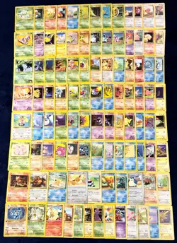 Vintage Pokemon Card Lot of 101 - WOTC Base Fossil Jungle Rocket Rares + Others - Image 1