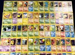 Vintage Pokemon Card Lot of 101 - WOTC Base Fossil Jungle Rocket Rares + Others - Image 2