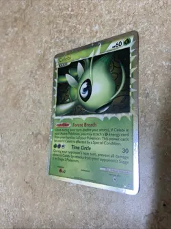 Pokemon Celebi Prime 92/102 HGSS Triumphant Holo Rare Card (EXCELLENT - LP) - Image 2