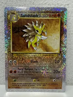 2002 Pokemon Legendary Collection Sandslash Reverse Holo #62/110 - Image 1