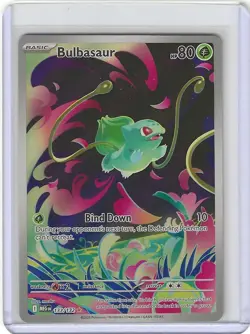 Pokemon - Bulbasaur - 133/132 Mega Evolutions - Illustration Rare Holo NM - Image 1