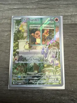 Pokemon TCG Scarlet Violet Black Star Promo Charmander 044 Near Mint Condition - Image 1