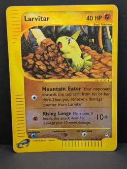 Larvitar 089/147 Aquapolis Reverse Holo Ultra Rare Pokemon TCG Nintendo HP - Image 1