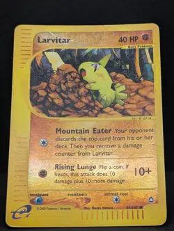Larvitar 089/147 Aquapolis Reverse Holo Ultra Rare Pokemon TCG Nintendo HP - Image 3