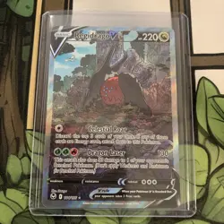 Regidrago V 184/195 Silver Tempest Alt Art Ultra Rare Holo Pokemon Card NM - Image 3