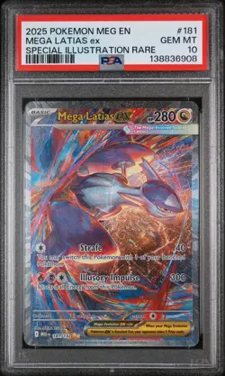 PSA 10 Mega Latias Ex 181 Special Illustration Rare Pokemon GM Mint Card - Image 1