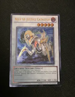 YGO Ally of Justice Catastor Ultimate Rare Unlimited NM Turbo Pack 7 TU07-EN000 - Image 1