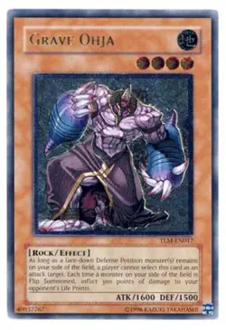 Yugioh! LP Grave Ohja - TLM-EN017 - Ultimate Rare - Unlimited Edition Lightly Pl - Image 1
