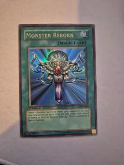 Monster Reborn | LOB-E096 - 1st Edition | Ultra Rare YuGiOh Legend of Blue-Eyes - Image 2