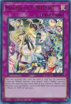 Yugioh! LP Maliss C MTP-07 - CRBR-EN022 - Ultra Rare - 1st Edition Lightly Playe - Image 1