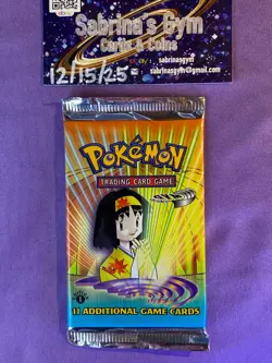 1st Edition Erika Gym Heroes Pokemon Card Booster Pack (New Sealed) - Image 1