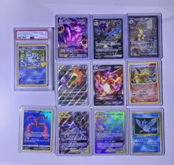 Pokemon Card Lot (11 Cards) - PSA 10 Blastoise, Charizard VMAX/VSTAR, Alt Arts - Image 1