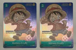 Monkey D Luffy P-037 1st Anniversary Tournament STAMP Promo (2x) One Piece Card - Image 1