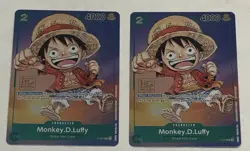 Monkey D Luffy P-037 1st Anniversary Tournament STAMP Promo (2x) One Piece Card - Image 2