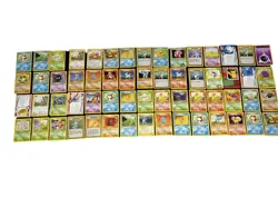 Vintage Pokemon Card Lot (1999-2002) - WOTC Era Approximately 90 Cards - Image 1
