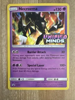 Necrozma - SM204 - (Staff) PreRelease Pokemon Promo Sun & Moon Rare Card NM/VLP - Image 1