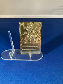 23k Gold Plated Nintendo Pokemon Mewtwo Trading Card - Image 2