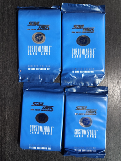 STAR TREK: THE NEXT GENERATION CUSTOMIZABLE CARD GAME 15 CARD EXP PACK SET 4 NEW - Image 1