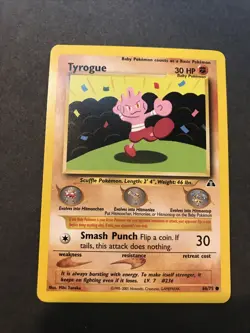 Tyrogue 66/75 Neo Discovery Basic Pokemon Card - Image 1