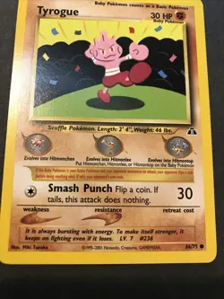 Tyrogue 66/75 Neo Discovery Basic Pokemon Card - Image 5