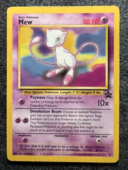 Mew 8 Black Star Promo Pokemon Card Lightly Played - Image 1