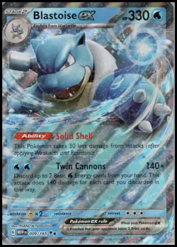 Jumbo Cards #009/165 Blastoise ex Pokemon TCG - Image 1