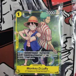 One Piece CCG Monkey.D.Luffy OP10-111 Rare Promo Card Factory Sealed + Koby - Image 2