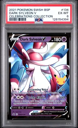 Dark Sylveon 134 2021 Pokemon Celebrations Collection PSA 6 EX-MINT Graded Card - Image 1