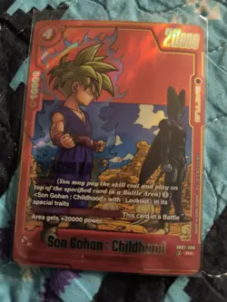 Son Gohan : Childhood SB02-006 Alt Art Manga Booster 02 Dragon Ball Card English - Image 1