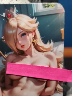 1/1 Only 1 Made Princess Rosalina Bed Mario NSFW Lonestar Customs Waifu Card - Image 3