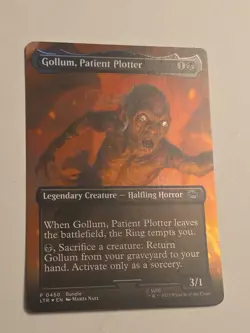 Gollum Patient Plotter X1 FOIL BORDERLESS The Lord Of The Rings 450 MTG - Image 1