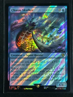 Magic MTG Final Fantasy Collector's Commander Surge Foil Chasm Skulker SP FFX - Image 1