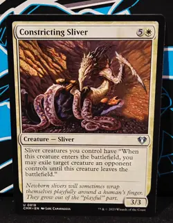 magic the gathering - Constricting Sliver -Creature - Sliver - Uncommon - White - Image 1