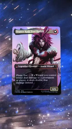 Kuja, Genome Sorcerer/ Trance Kuja, Fate Defied - Borderless (Foil) (FIN) - Image 2