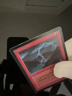 Magic the Gathering MTG Beta Lightning Bolt LP+ (Beta Bob) - Image 3