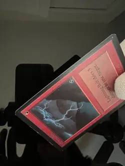 Magic the Gathering MTG Beta Lightning Bolt LP+ (Beta Bob) - Image 4