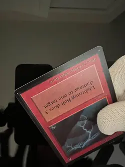 Magic the Gathering MTG Beta Lightning Bolt LP+ (Beta Bob) - Image 5