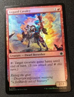 Axgard Cavalry - Foil - FDN - MTG - EN - NM - 0189 - Image 1
