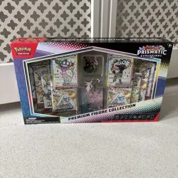 Pokemon TCG Prismatic Evolutions Premium Figure Collection Box New & Sealed - Image 1