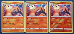 Pokemon Charizard Holo/ReverseHolo/Regular Dragon Majesty Let's Play Eevee Cards - Image 1