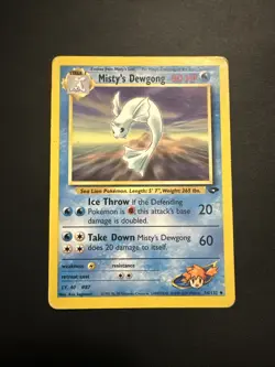 Pokemon Misty's Dewgong 54/132 Gym Challenge WOTC Vintage MP - Image 1