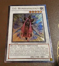 Yu-Gi-Oh! T.G. Wonder Magician (German)-EXVC-DE040-Ultimate Rare- 1st Edition NM - Image 1