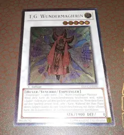 Yu-Gi-Oh! T.G. Wonder Magician (German)-EXVC-DE040-Ultimate Rare- 1st Edition NM - Image 2