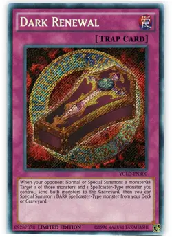 Dark Renewal - YGLD-ENB00 - Secret Rare - Limited Edition - Heavily Played - Image 1