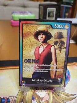 One Piece Card Game - Monkey D Luffy - Pack Battle Leader Promo Live Action NM - Image 1