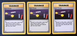 3 Item Finder 74/102 Base set Pokemon cards - Image 1